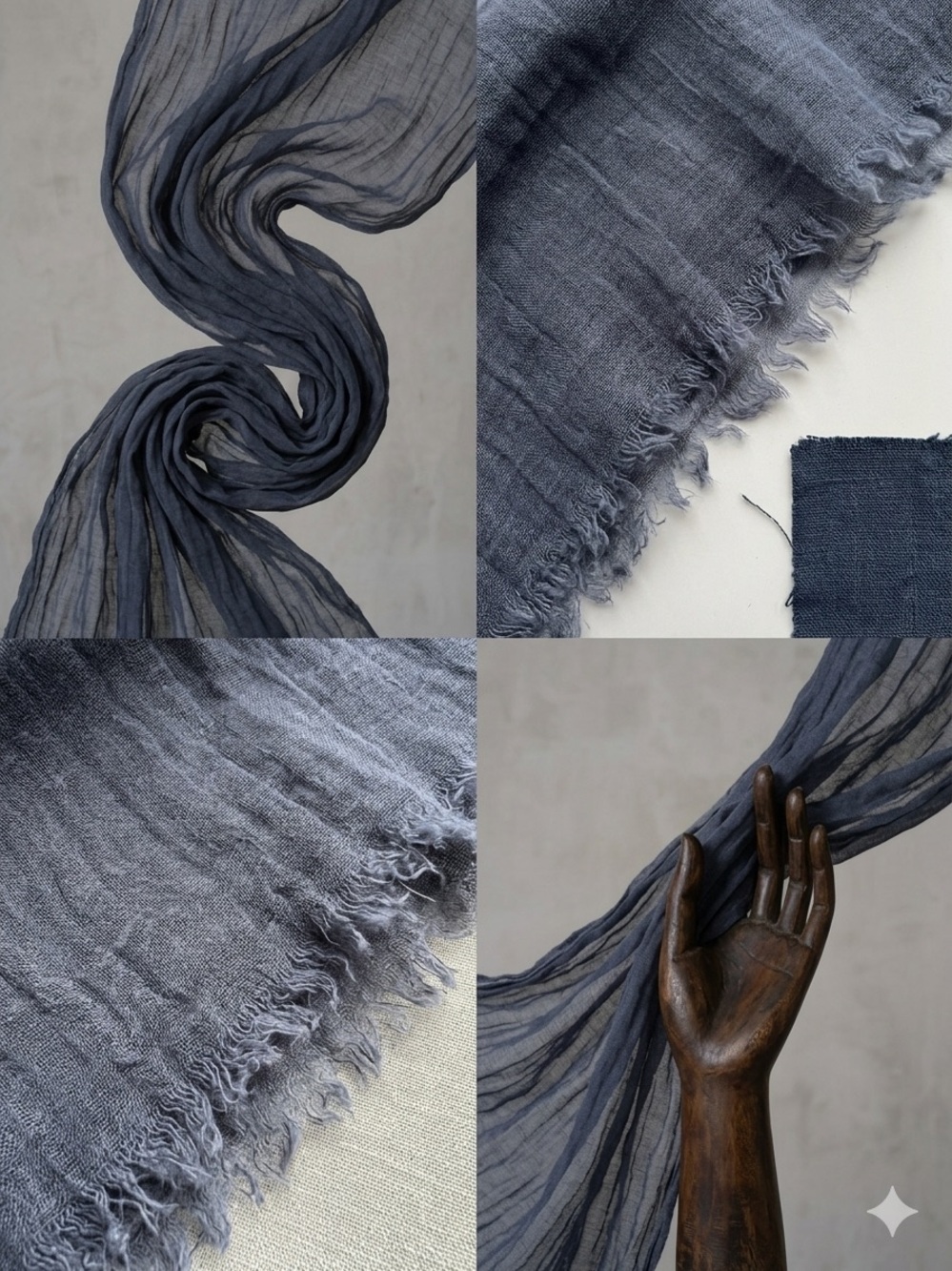 🔥🔥🔥 Brunello Cucinelli Frayed printed linen-gauze scarf: